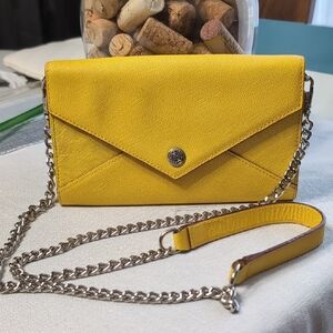 Rebecca Minkoff Yellow Envelope Clutch/Crossbody Bag